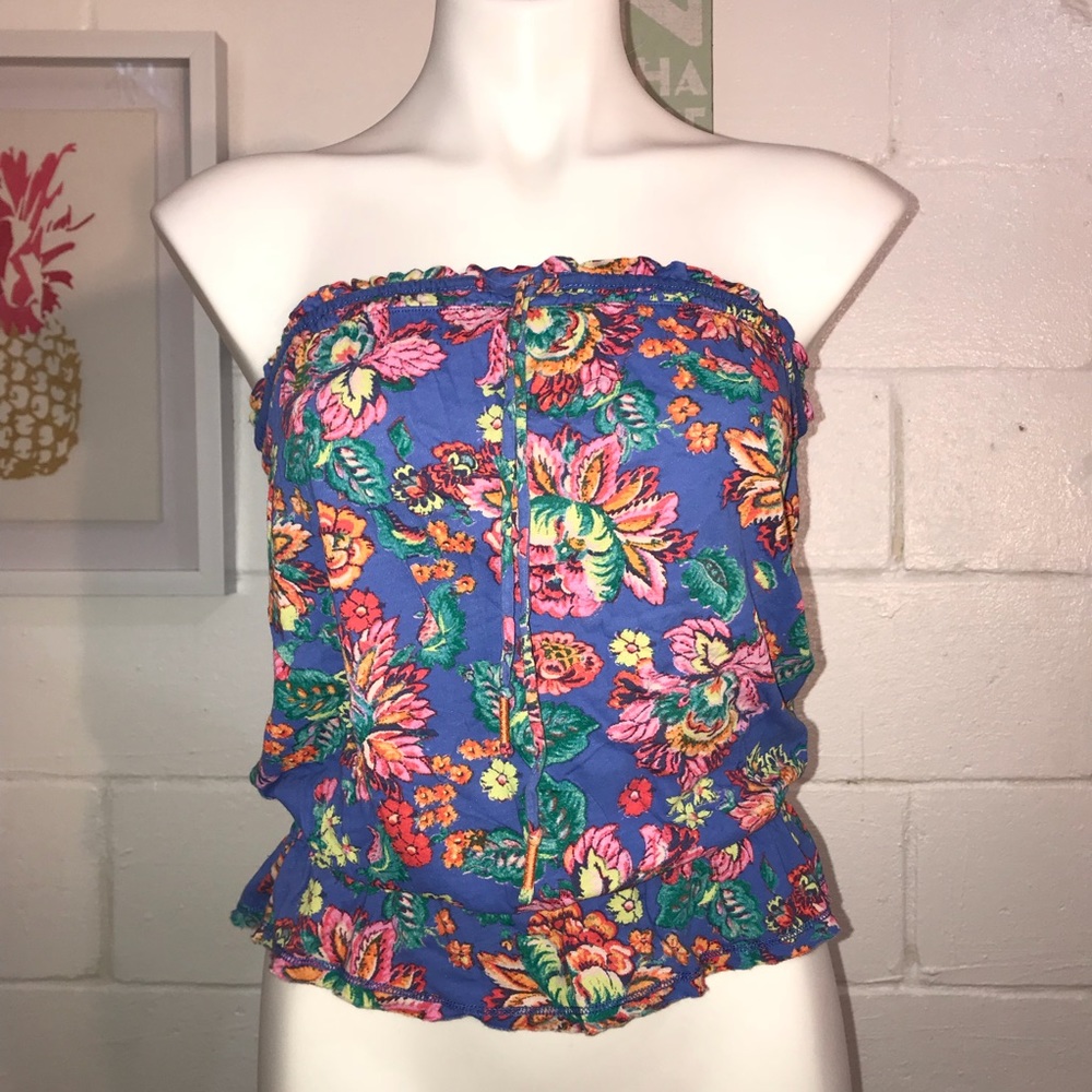 Size Medium Aerie Floral Tube Top